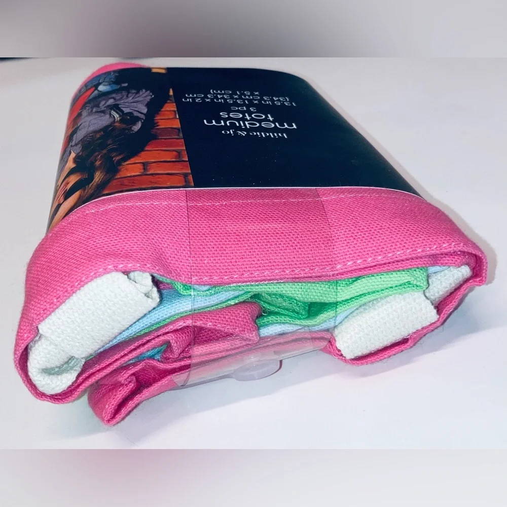 Hildie & Jo Canvas Totes 3-Pack - NEW! Multi-Colors.
